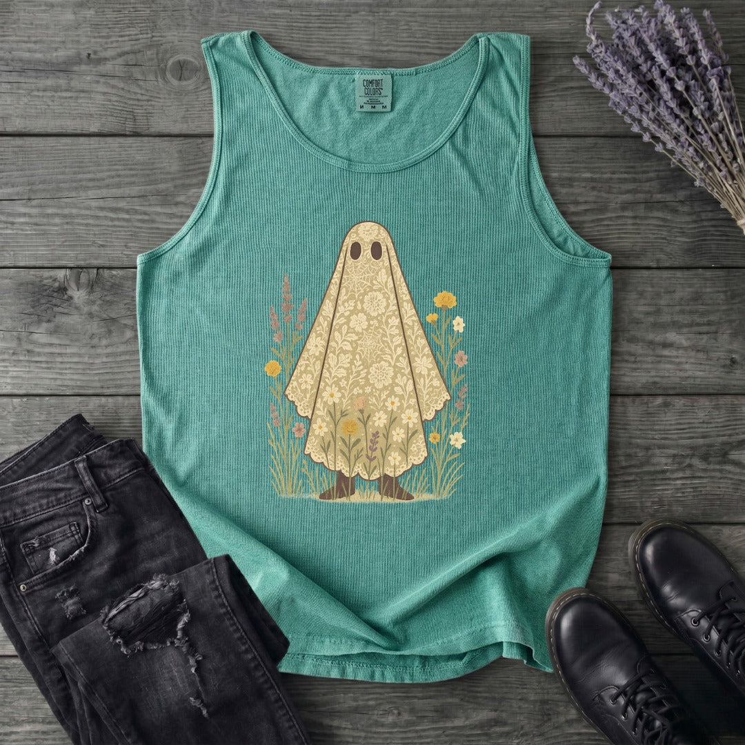 lace ghost Tank Top