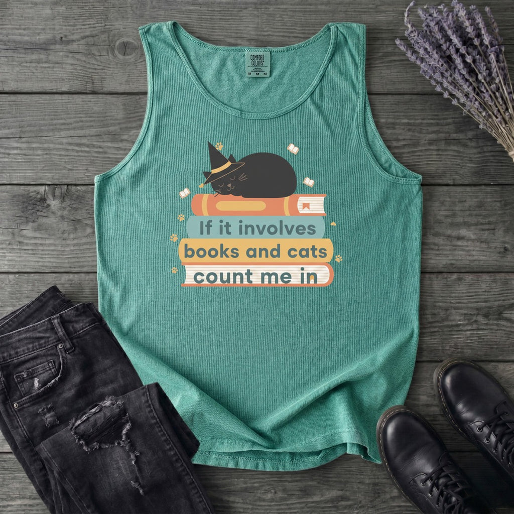 books and cats Tank Top