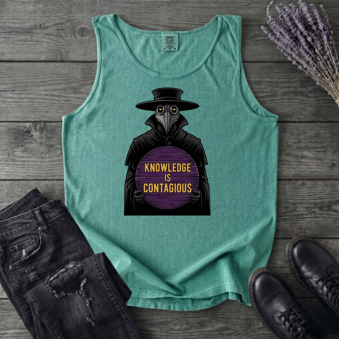 Plague Doctor Knowledge Is Contageous Tank Top