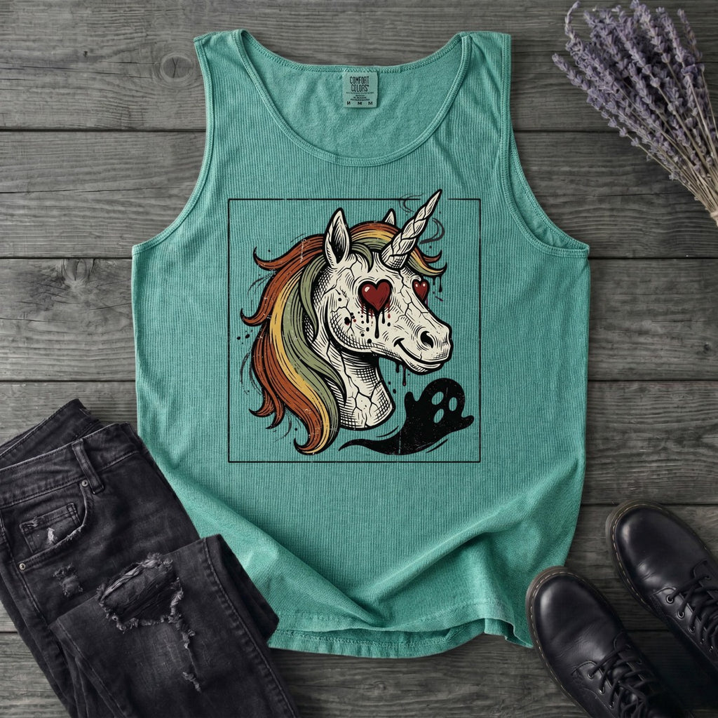 grunge zombie unicorn Tank Top