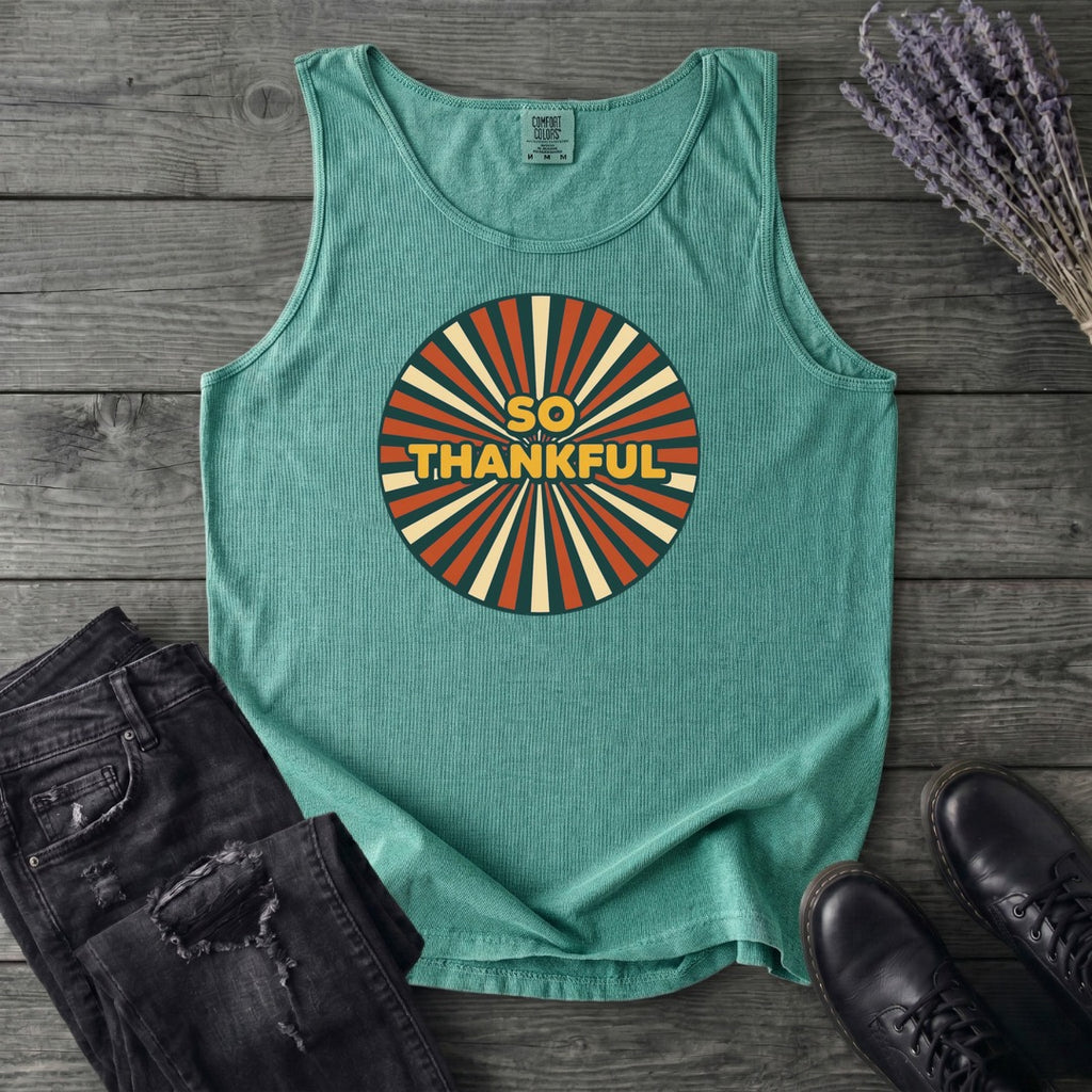 So Thankful Sunburst Tank Top