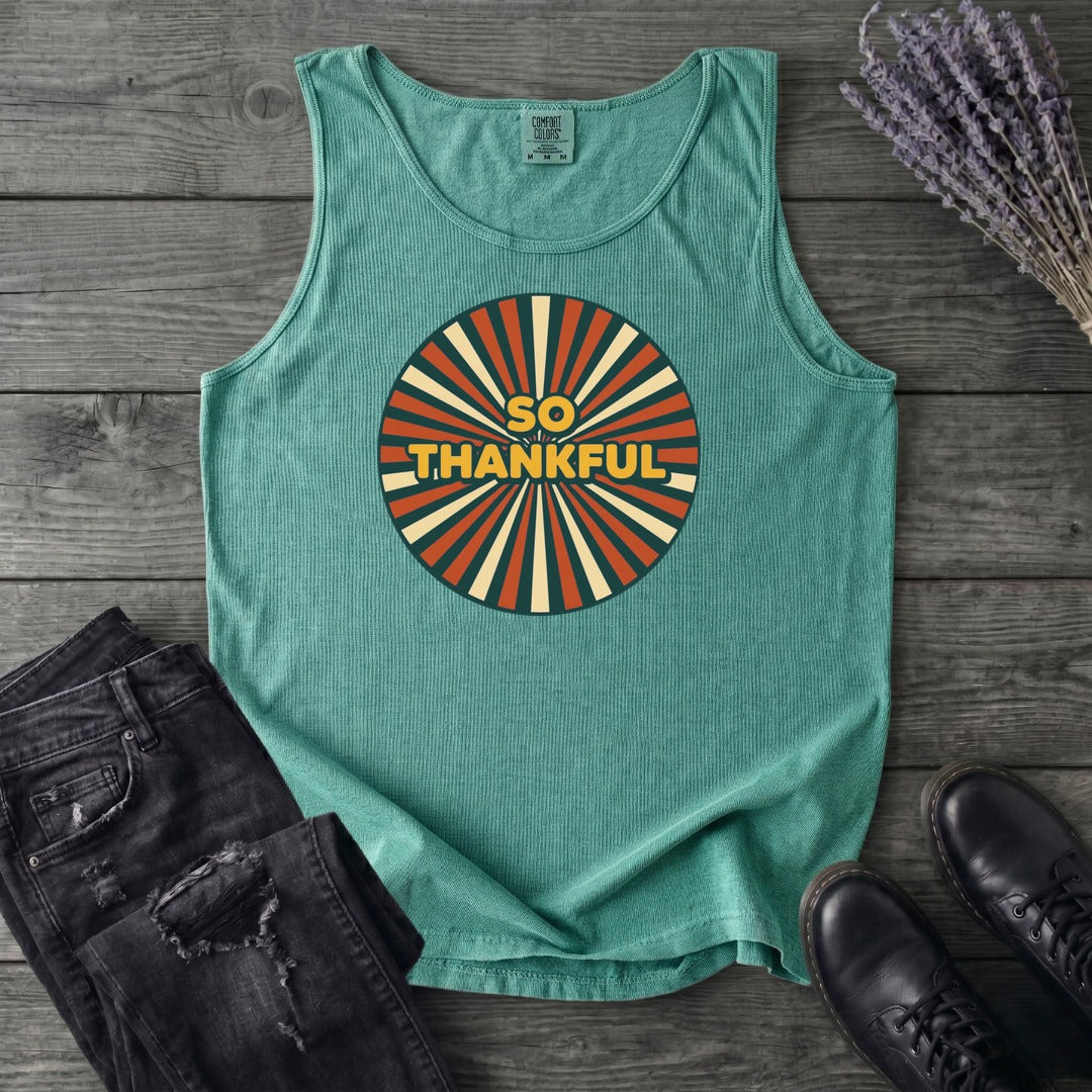 So Thankful Sunburst Tank Top