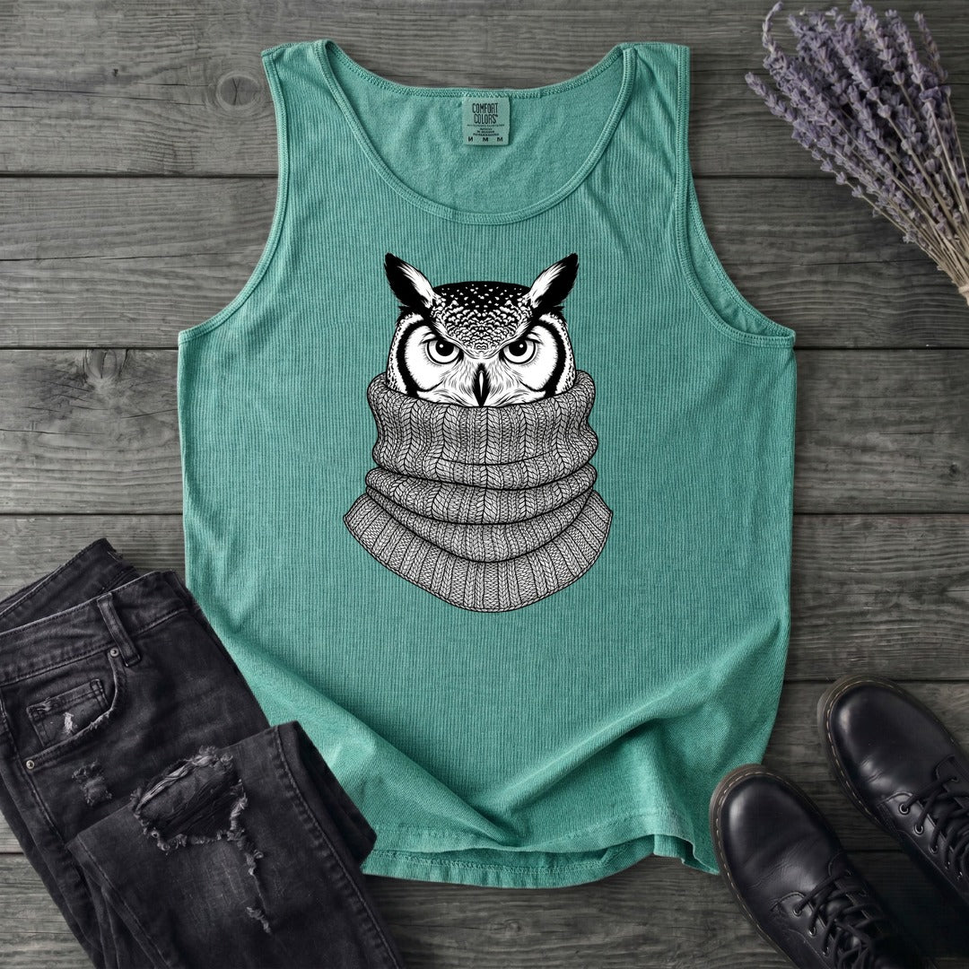 Owl In Cowl Tank Top