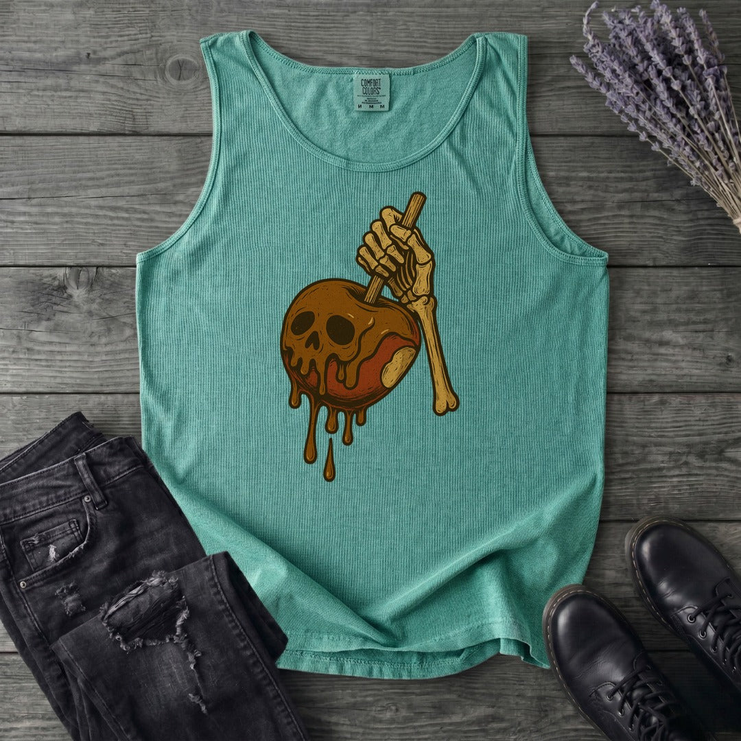 Caramel Apple Skull Tank Top