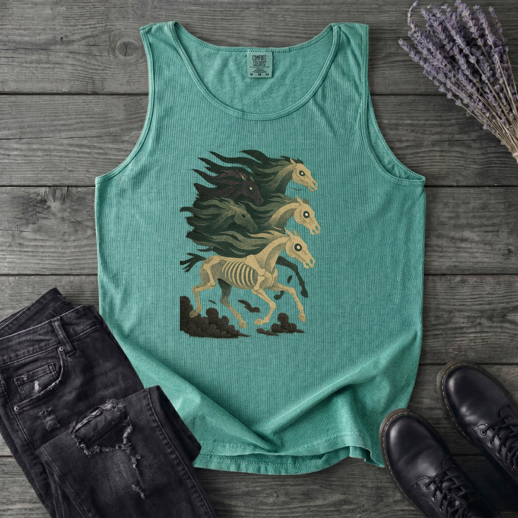 Stampeding Ghost Horses Tank Top