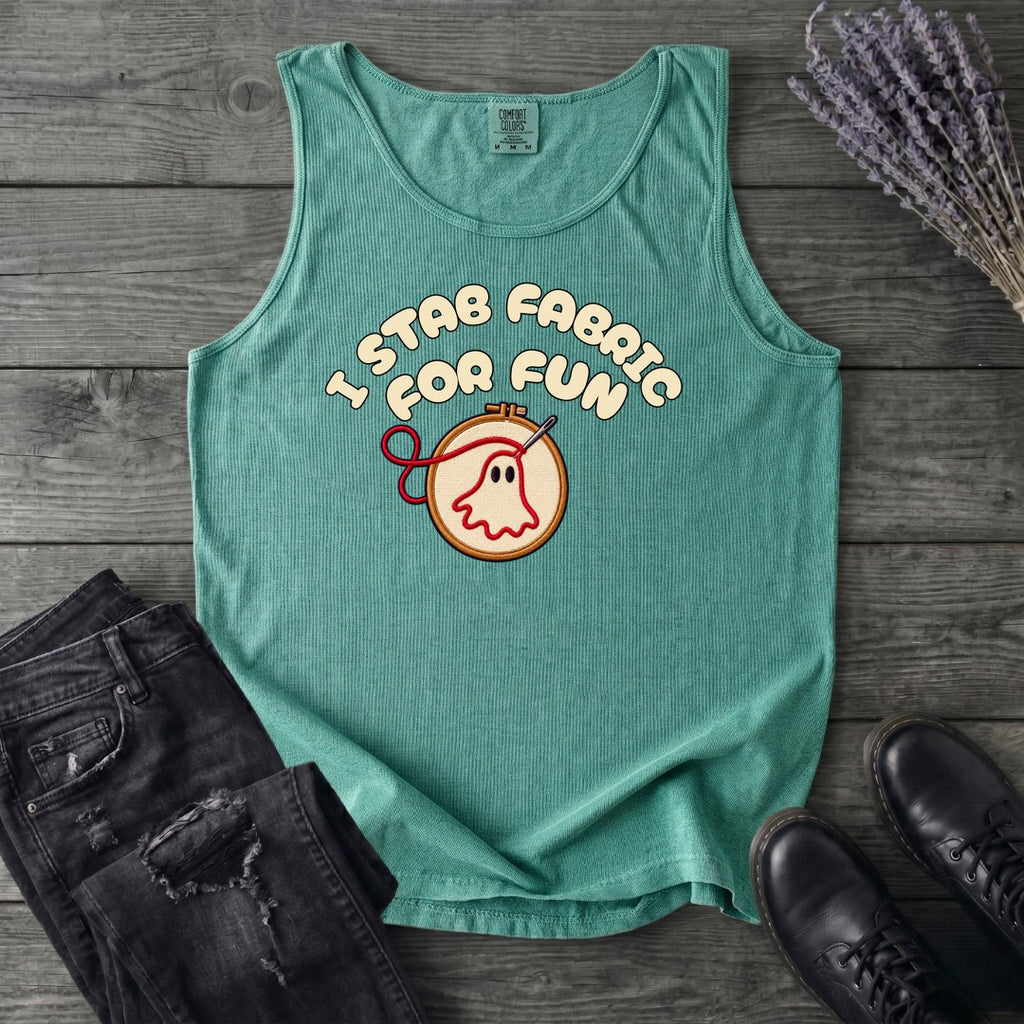 Stab Fabric Tank Top