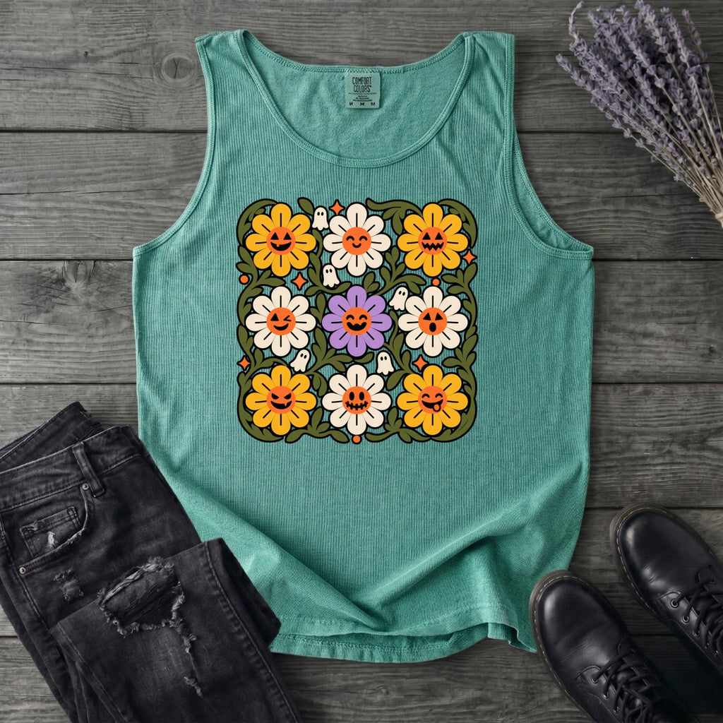 Spooky Floral Tank Top