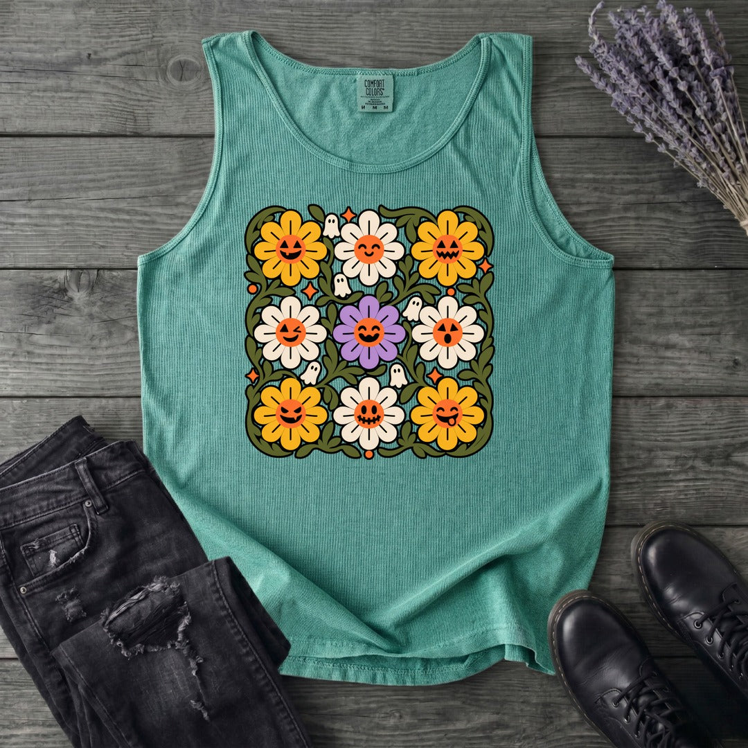 Spooky Floral Tank Top