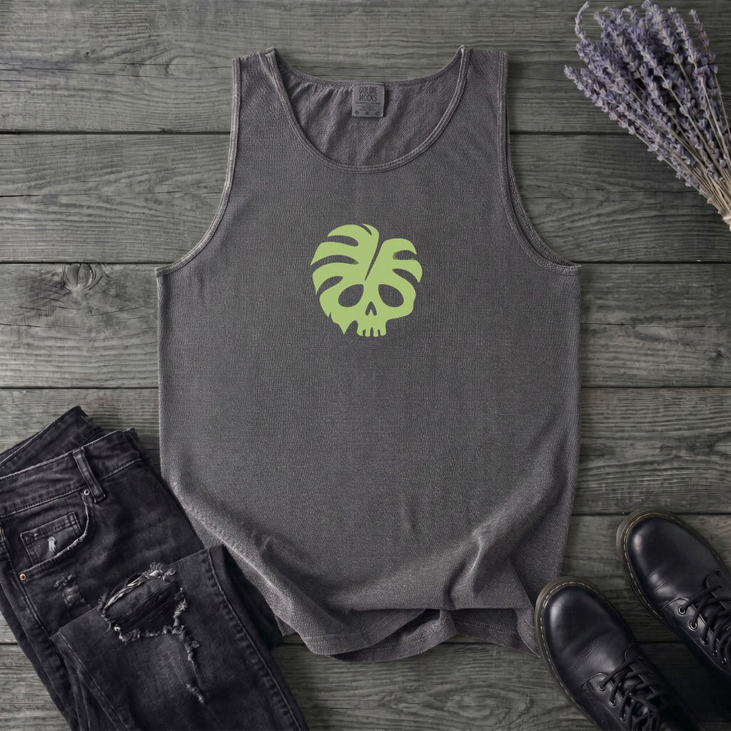 Monstera Skull Tank Top