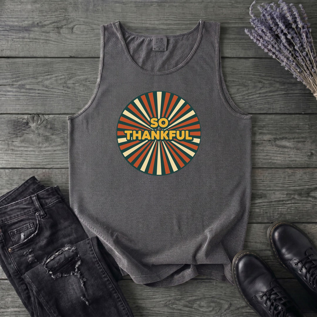 So Thankful Sunburst Tank Top