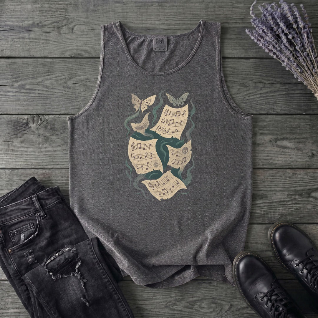 Spectral Sheet Music Tank Top