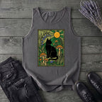 stained glass garden cat Tank Top