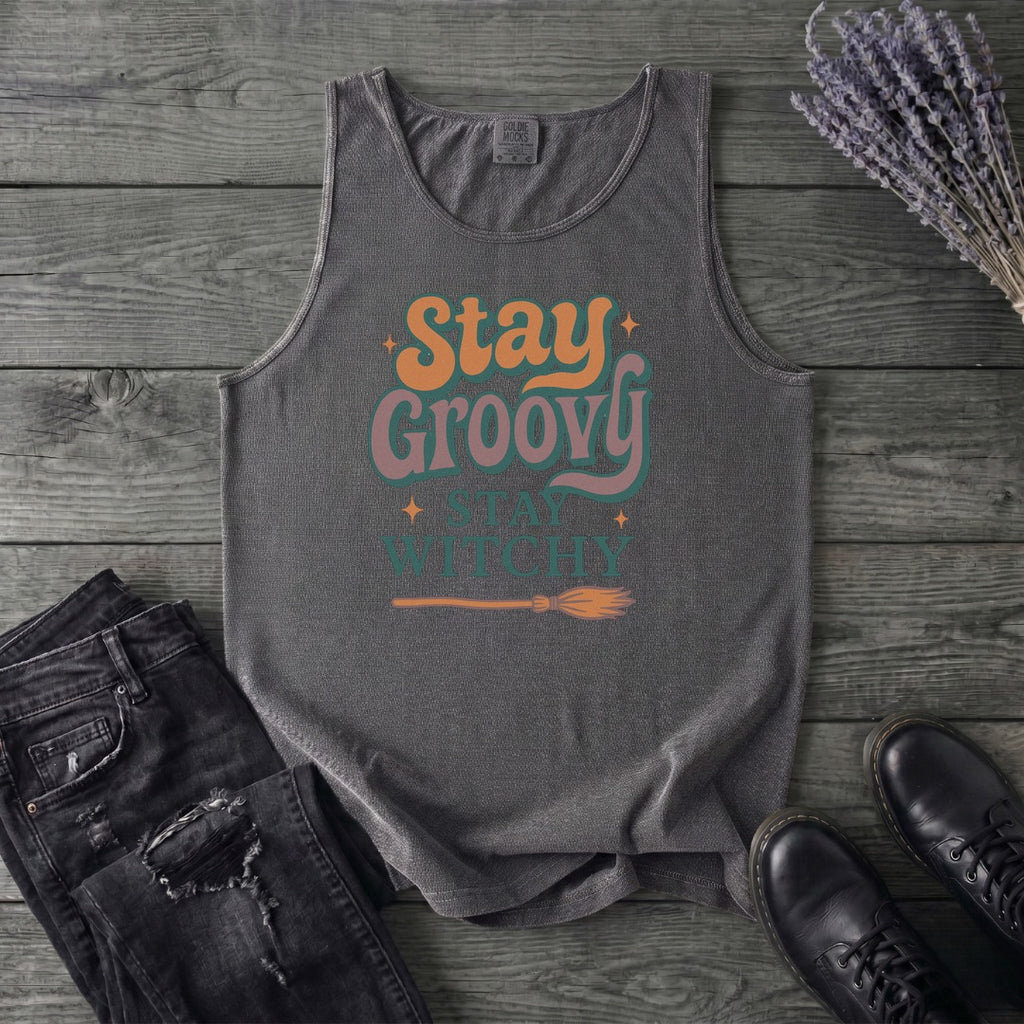 Stay Groovy Stay Witchy Tank Top