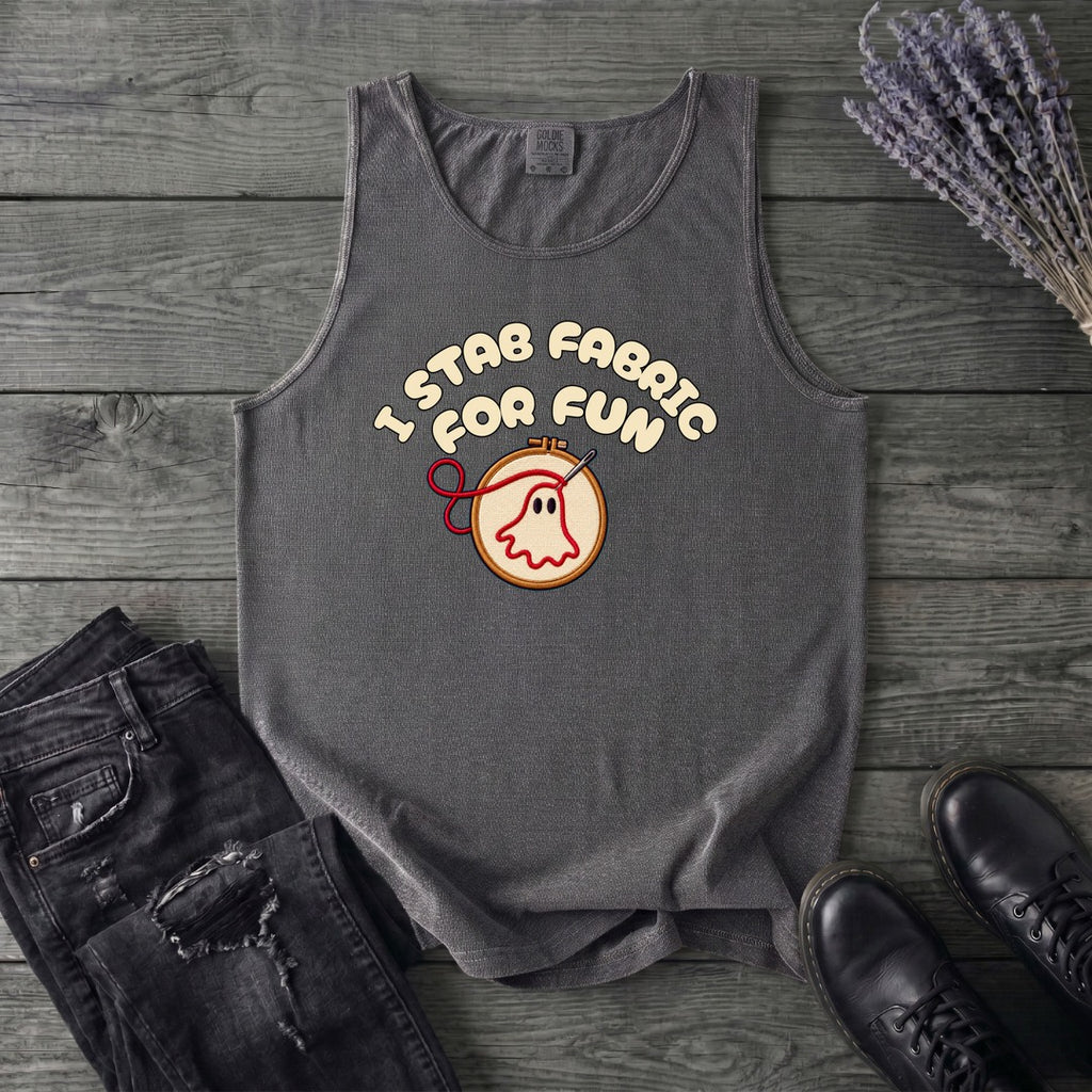 Stab Fabric Tank Top