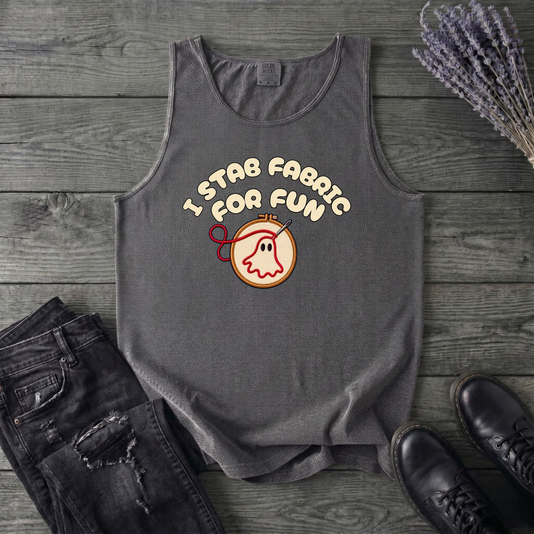 Stab Fabric Tank Top