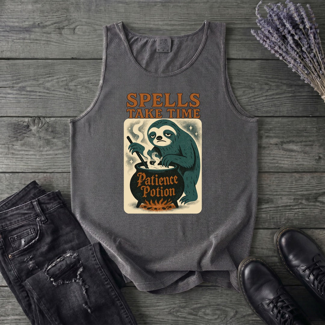 Spells Take Time Tank Top