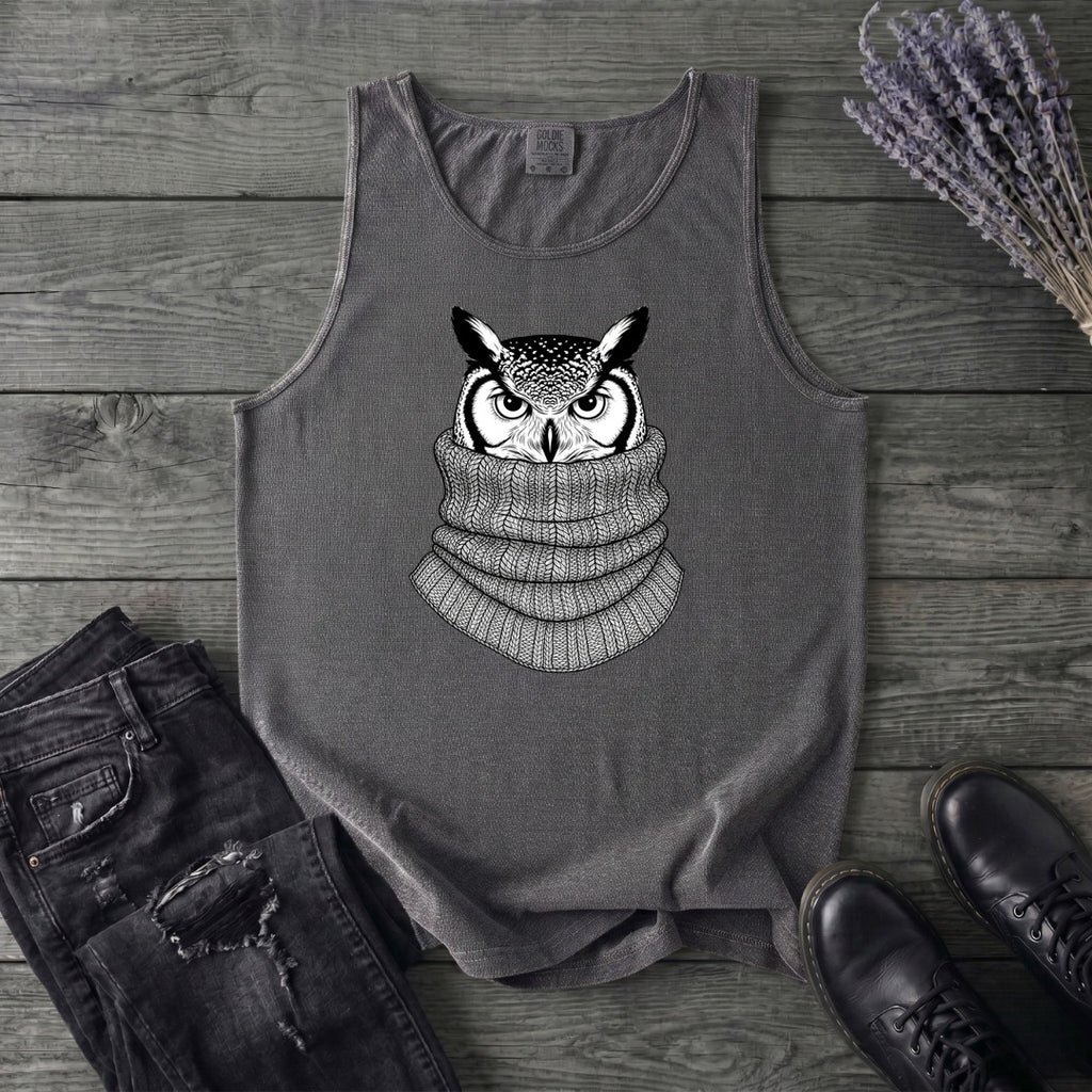 Owl In Cowl Tank Top