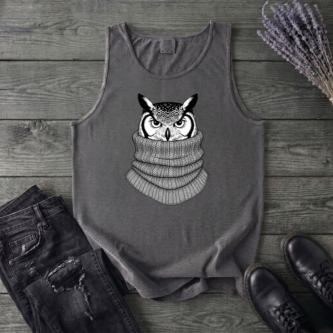 Owl In Cowl Tank Top