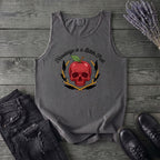 knowledge is a bitter fruit apple skull Tank Top