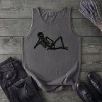 Lounging Skeleton Tank Top