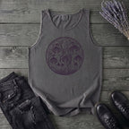 Linocut Mushroom Circle Tank Top
