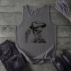 Cowboy Hat Skeleton Tank Top