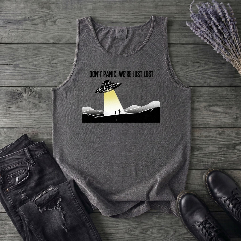 Dont Panic Were Lost Tank Top