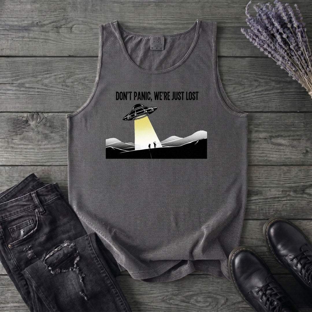 Dont Panic Were Lost Tank Top