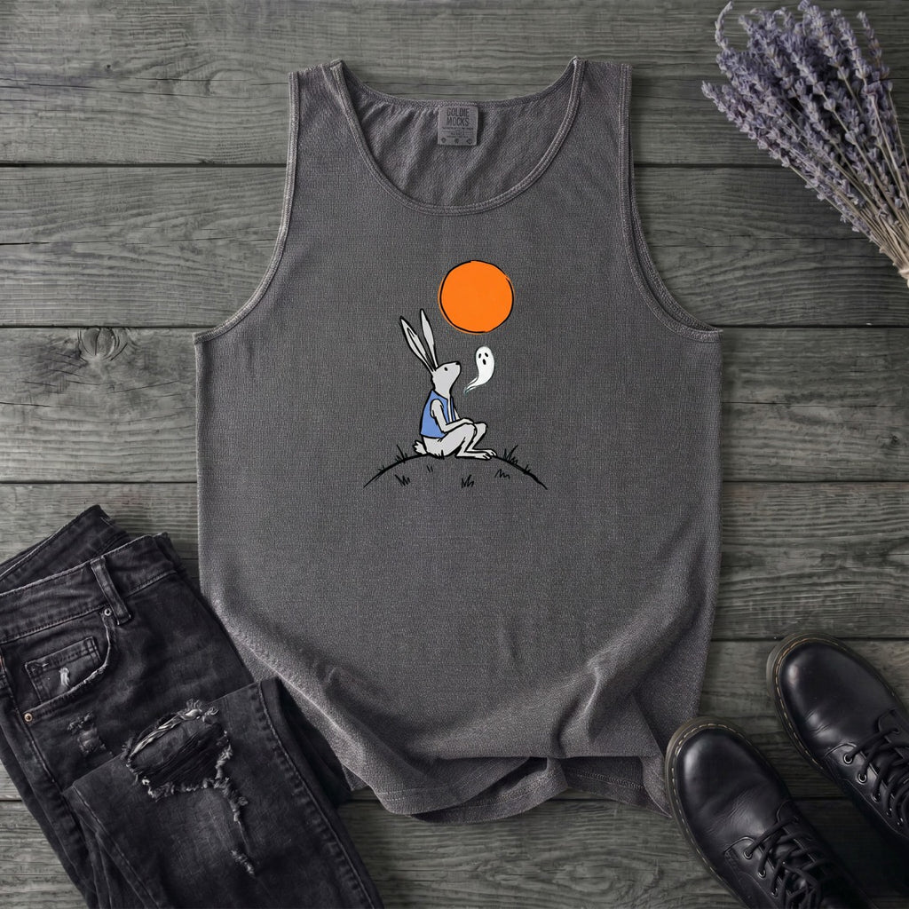 moonlit rabbit and ghost Tank Top