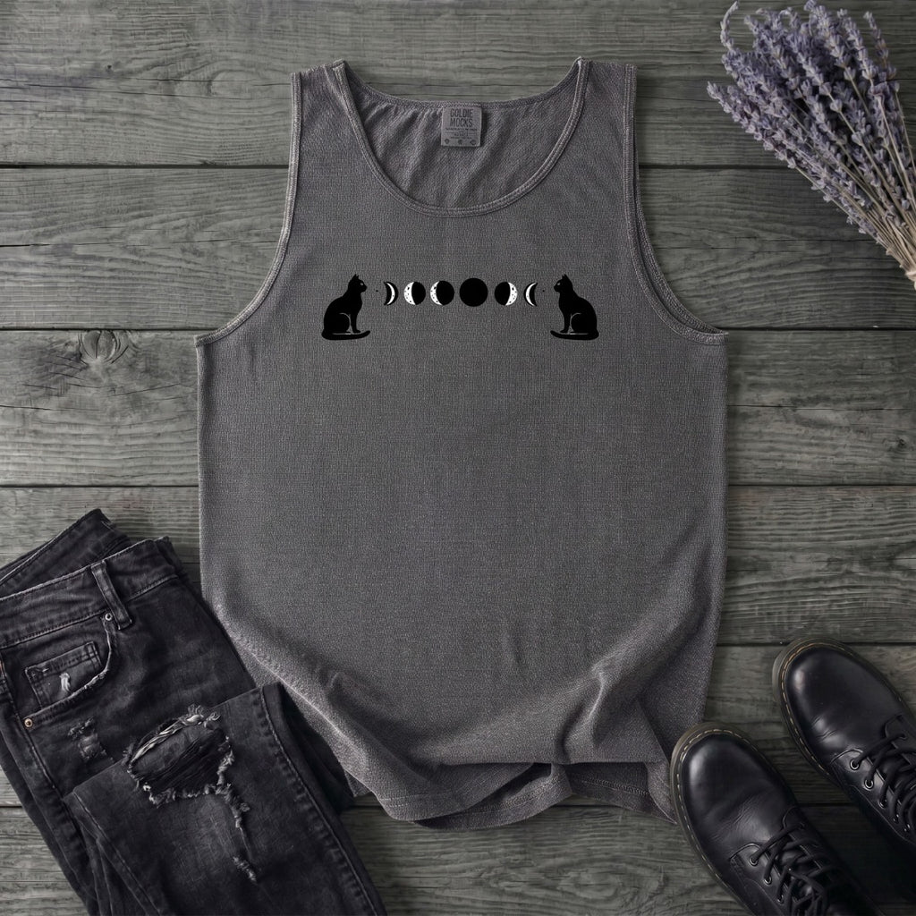 Cat Moon Phases Tank Top
