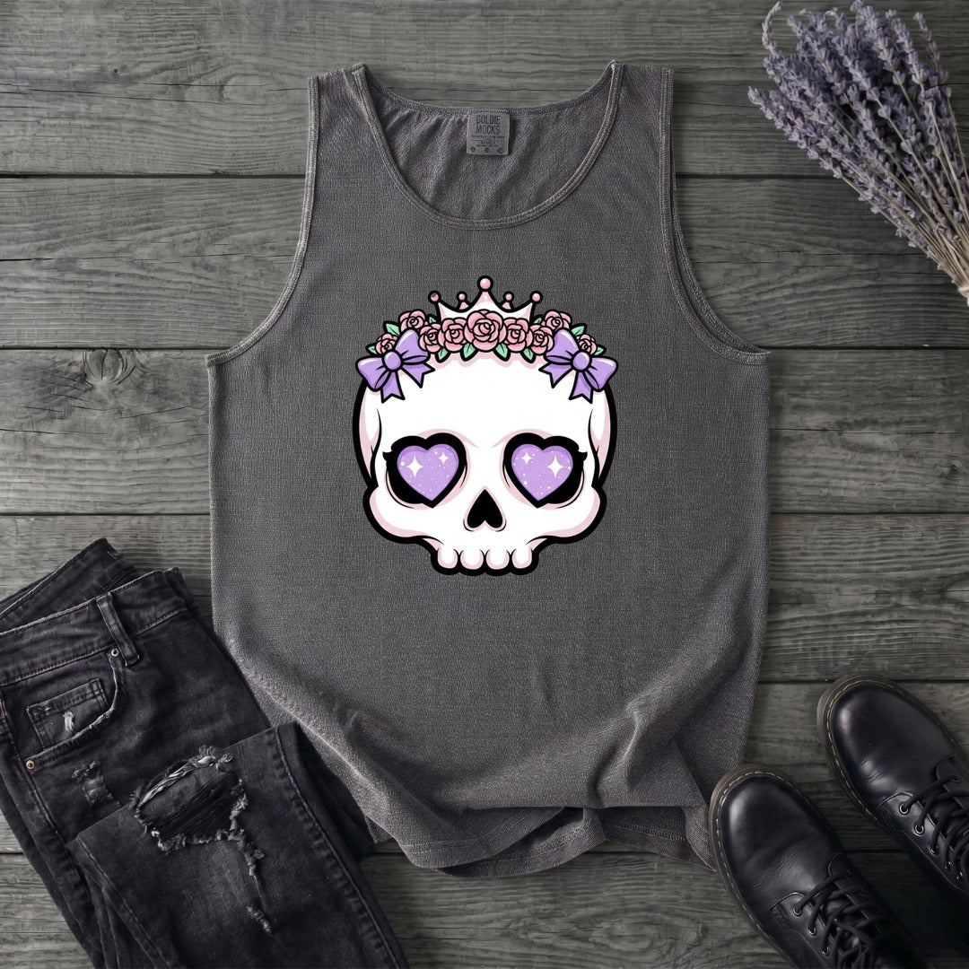 Cute Princess Skull Tank Top