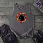 Black Cat Autumn Medallion Tank Top