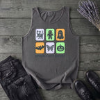 Spooky But Sweet Grid Tank Top