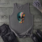 Psychedelic Striped Skull Tank Top