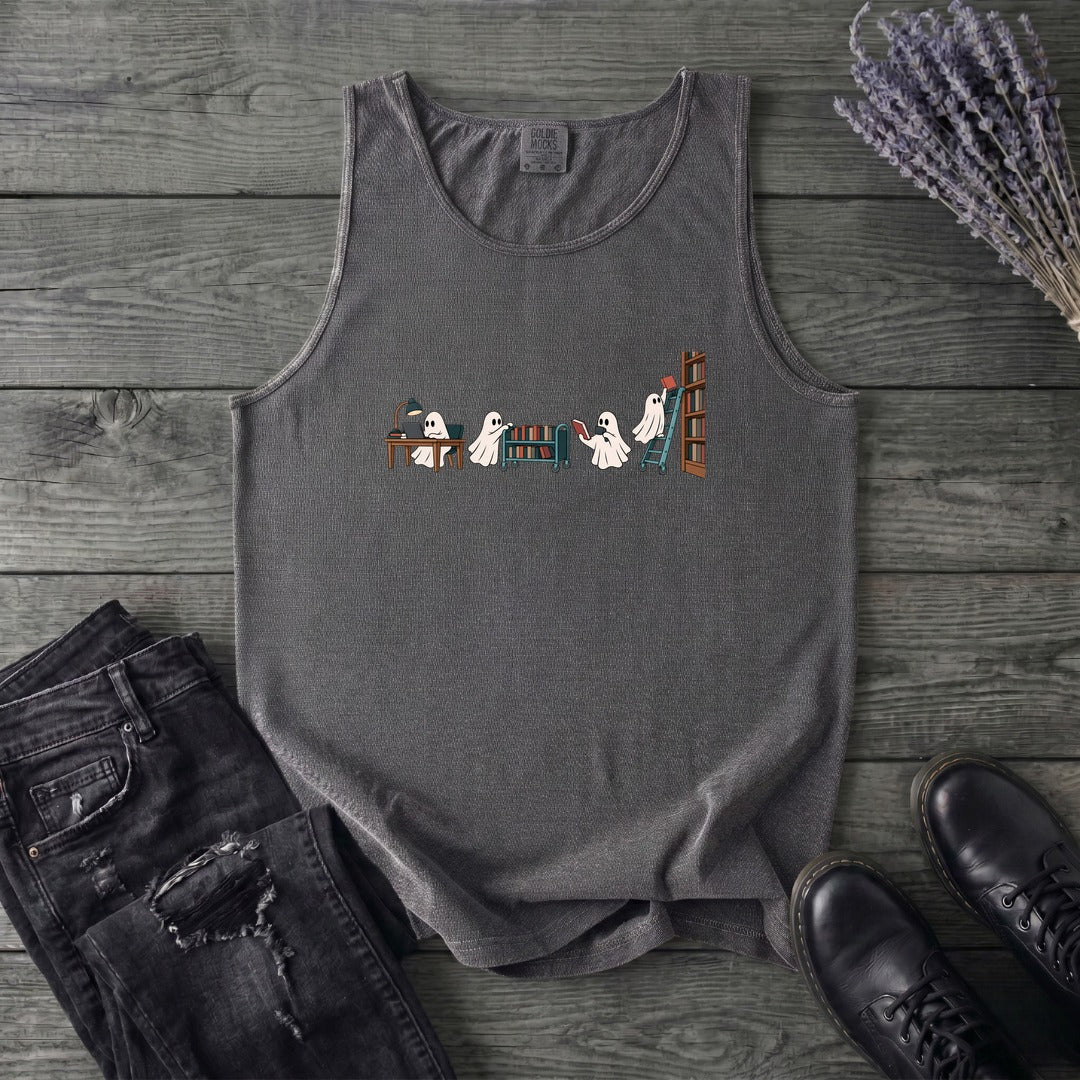 Library Ghosts Tank Top