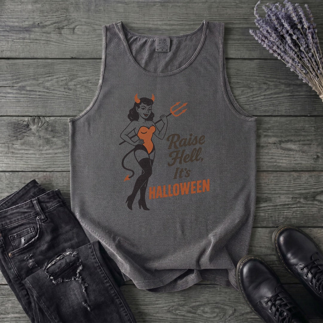 Raise Hell Its Halloween Tank Top