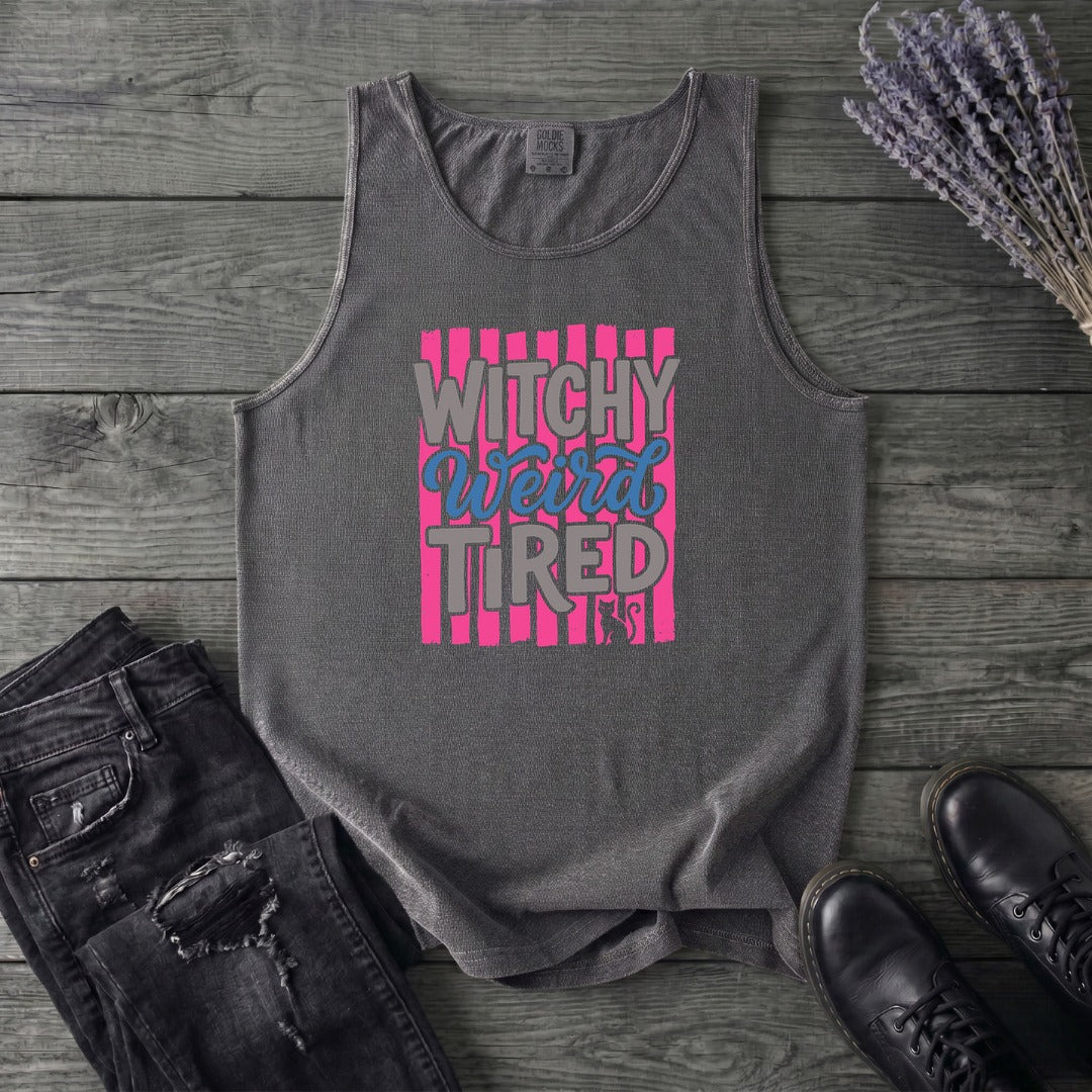 Witchy Weird Tired Tank Top
