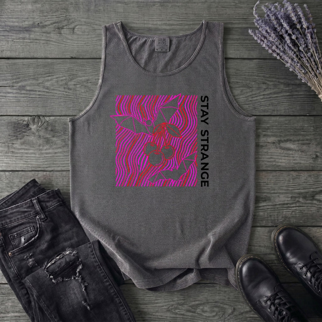 stay strange bats and cherries Tank Top