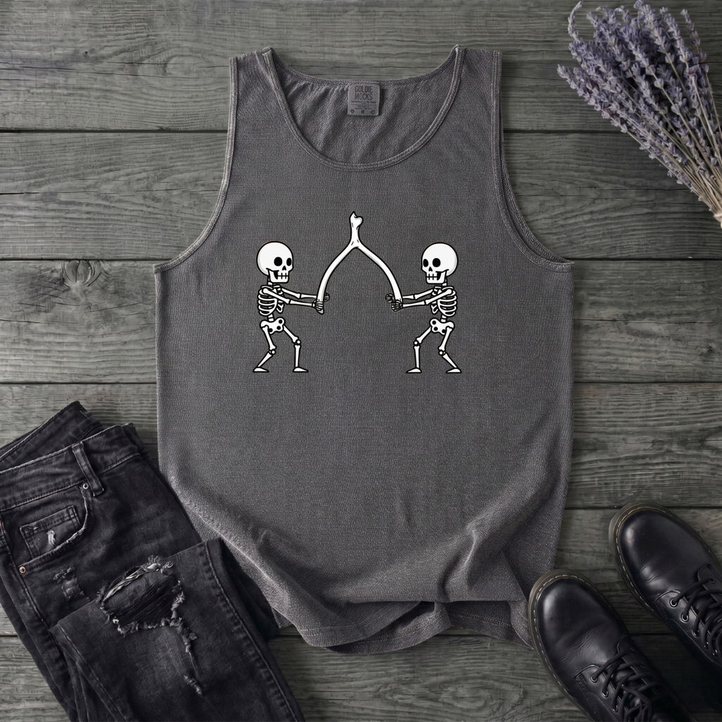 Skeleton Wishbone Pull Tank Top