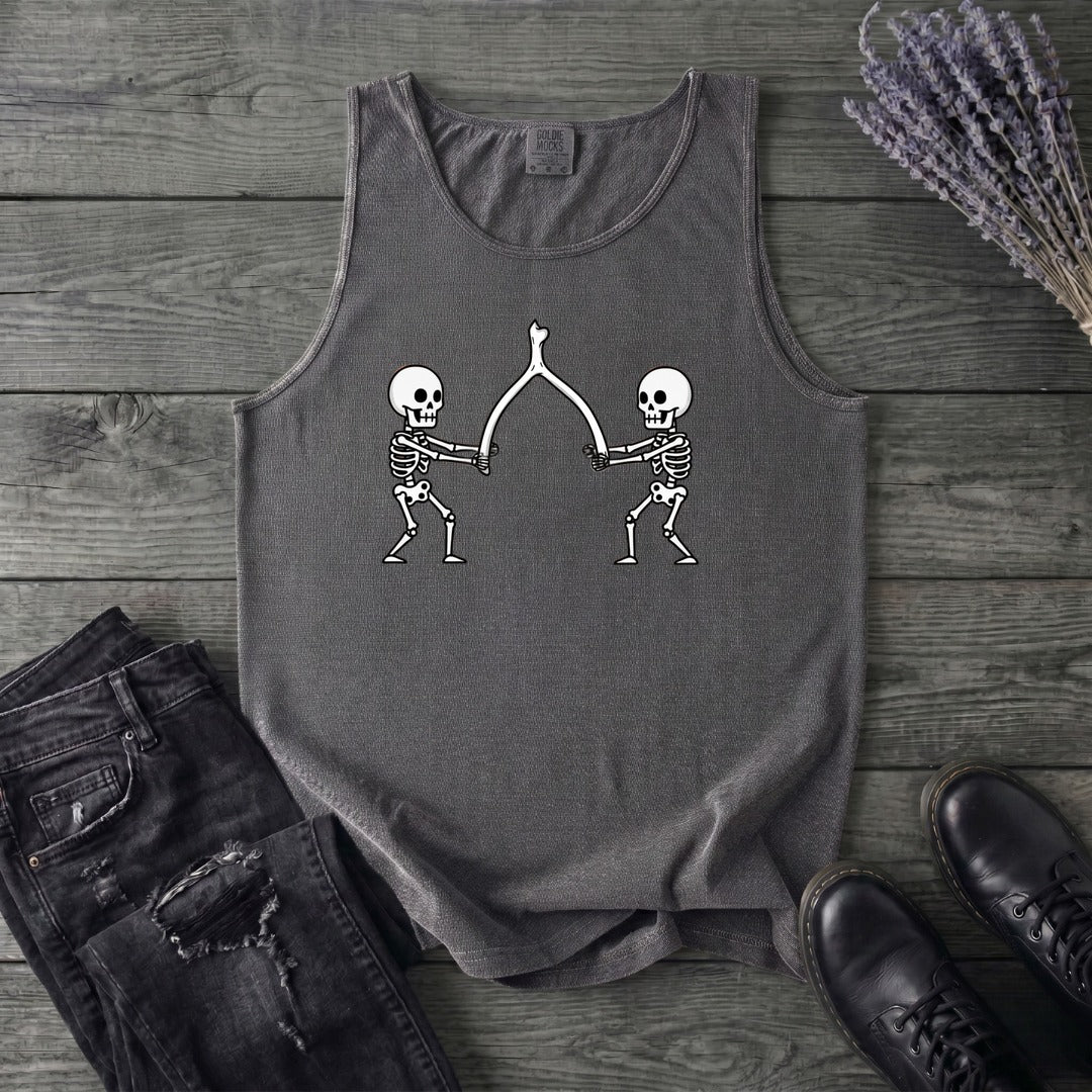 Skeleton Wishbone Pull Tank Top