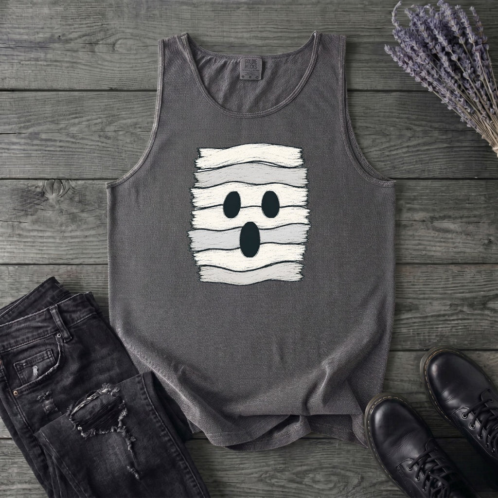 Fabric Strip Ghost Tank Top