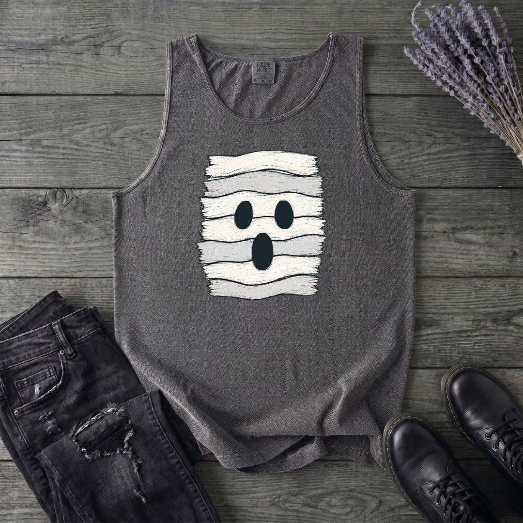 Fabric Strip Ghost Tank Top