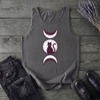 Triple Moon Goddess Cat Tank Top
