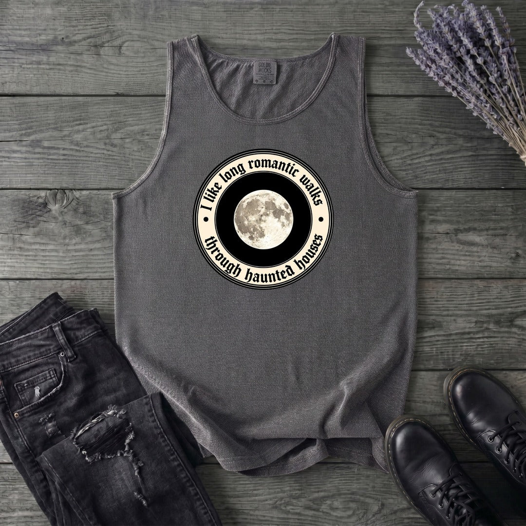 Long Romatic Walks Haunted House Tank Top
