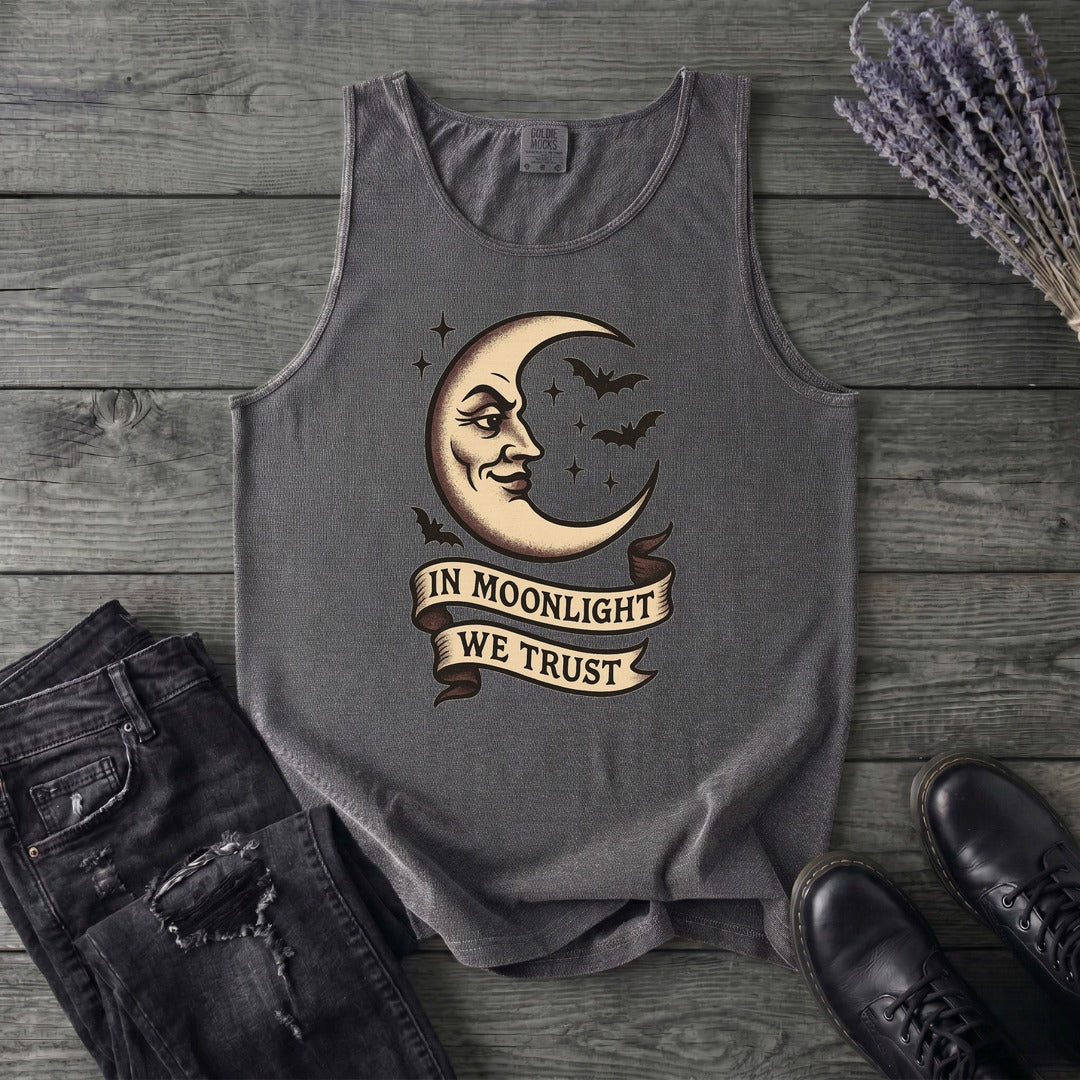 In Moonlight We Trust Tank Top