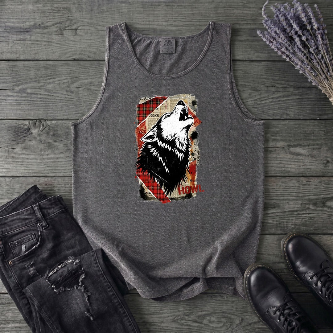 Grunge Howl Collage Tank Top