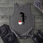 Black Cat And Cranberries Tank Top