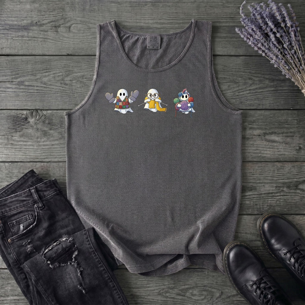 ghost_trio_knitting Tank Top