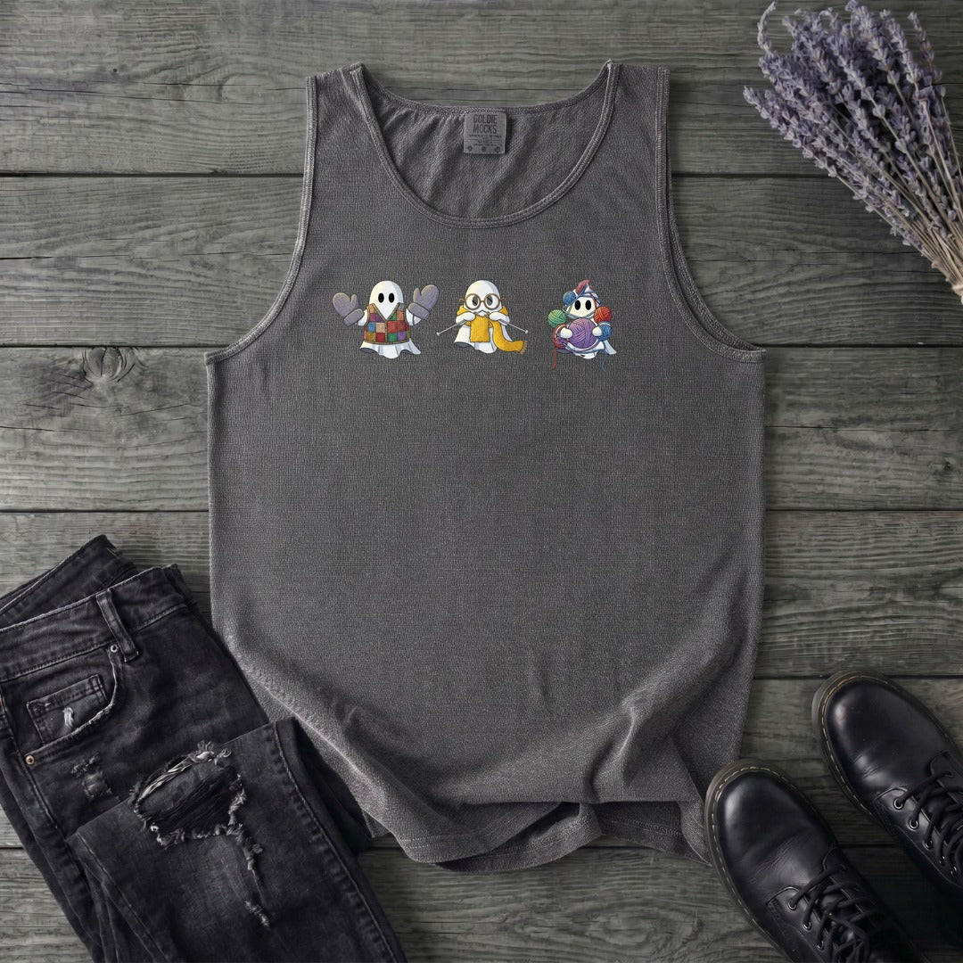 ghost_trio_knitting Tank Top