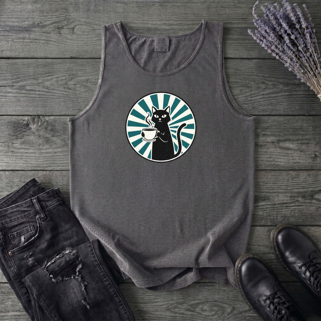 Black Cat Coffee Tank Top